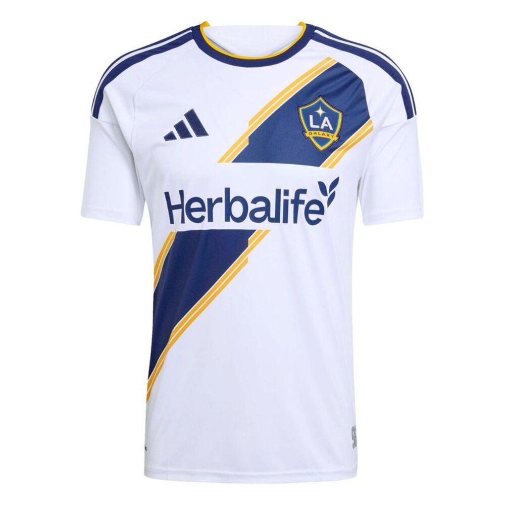 LA Galaxy Mens 26/27 Adidas Home Jersey / White/Blue